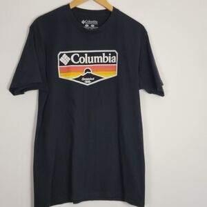 Columbia Unisex Large Sunset Black Tee Shirt